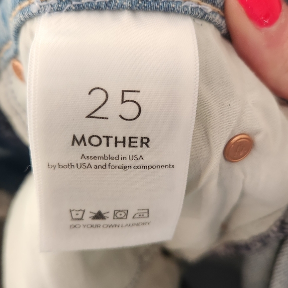 MOTHER Superior Higwaisted Tunnel Vision Sneak Undone Vacation Temptation 25 - Picture 4 of 9